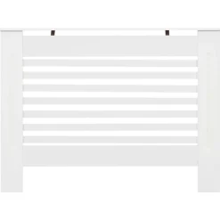vidaXL Cubierta para radiador MDF 112x19x81,5 cm Blanco Clearance