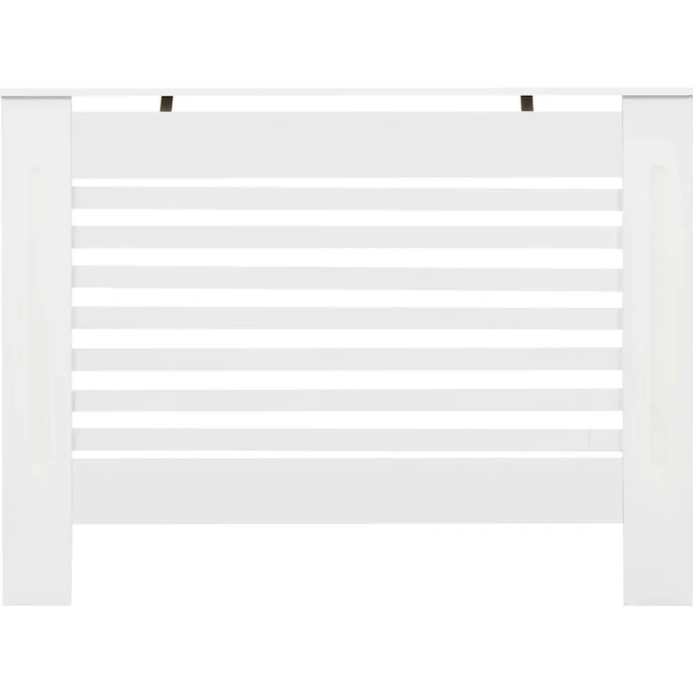 vidaXL Cubierta para radiador MDF 112x19x81,5 cm Blanco Clearance