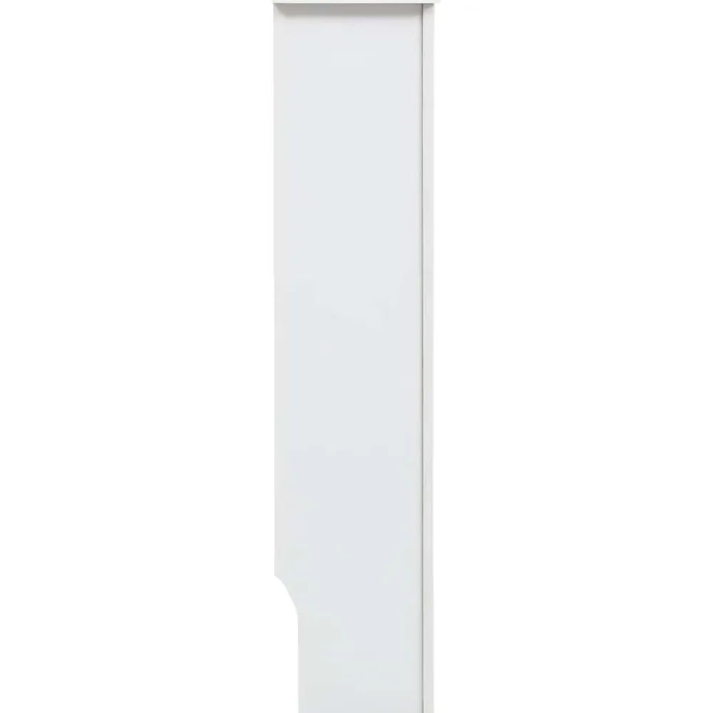 vidaXL Cubierta para radiador MDF 112x19x81,5 cm Blanco Clearance
