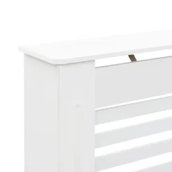 vidaXL Cubierta para radiador MDF 112x19x81,5 cm Blanco Clearance