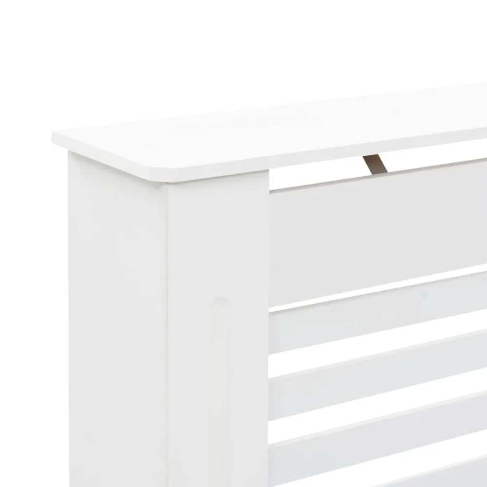 vidaXL Cubierta para radiador MDF 112x19x81,5 cm Blanco Clearance