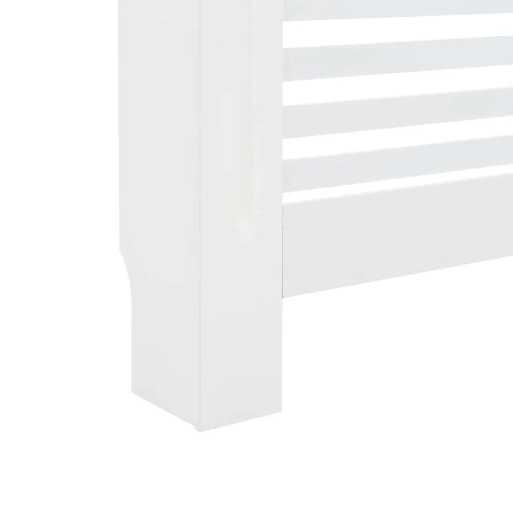 vidaXL Cubierta para radiador MDF 112x19x81,5 cm Blanco Clearance