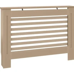 vidaXL Cubierta para radiador MDF 112x19x81,5 cm Marrón Outlet