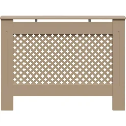 vidaXL Accesorios Para Electrodomésticos-Cubierta para radiador MDF 112x19x81,5cm