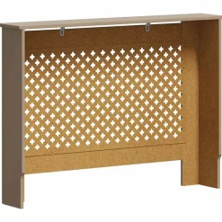vidaXL Accesorios Para Electrodomésticos-Cubierta para radiador MDF 112x19x81,5cm