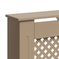 vidaXL Accesorios Para Electrodomésticos-Cubierta para radiador MDF 112x19x81,5cm