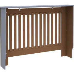vidaXL Accesorios Para Electrodomésticos-Cubierta para radiador MDF 112x19x81,5 cm