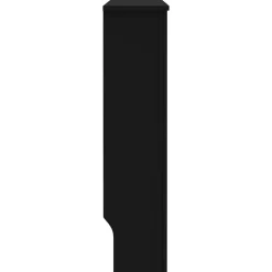 vidaXL Cubierta para radiador MDF 112x19x81,5 cm Negro Best