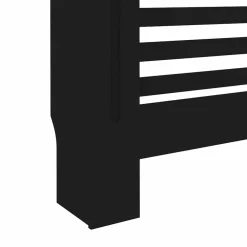 vidaXL Cubierta para radiador MDF 112x19x81,5 cm Negro Best