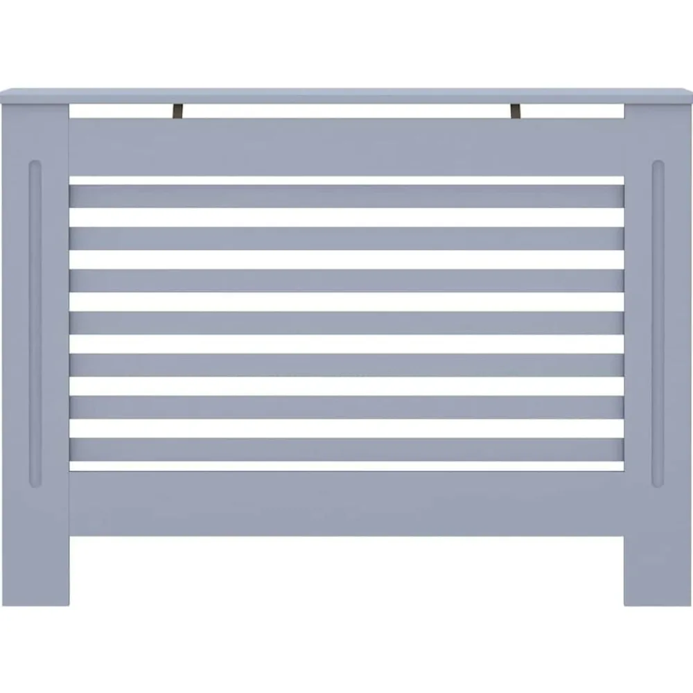 vidaXL Cubierta para radiador MDF gris antracita 112x19x81,5 cm New
