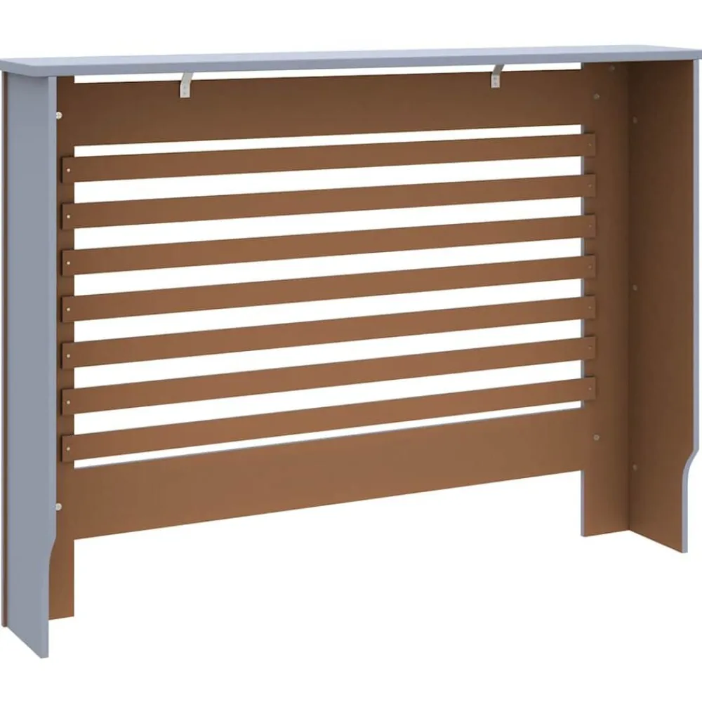vidaXL Cubierta para radiador MDF gris antracita 112x19x81,5 cm New