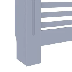 vidaXL Cubierta para radiador MDF gris antracita 112x19x81,5 cm New