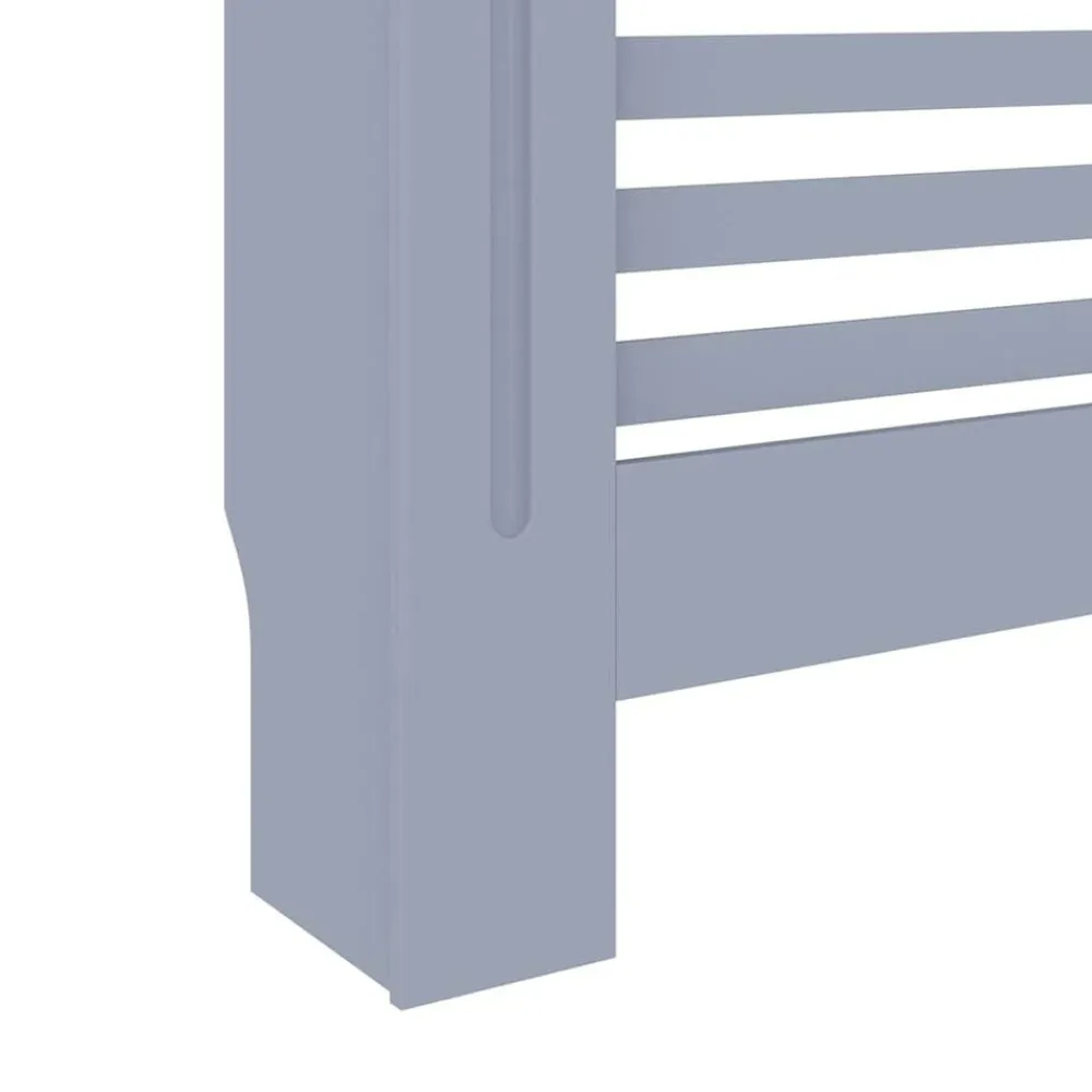vidaXL Cubierta para radiador MDF gris antracita 112x19x81,5 cm New