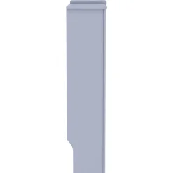 vidaXL Cubierta para radiador MDF 205 cm Gris
