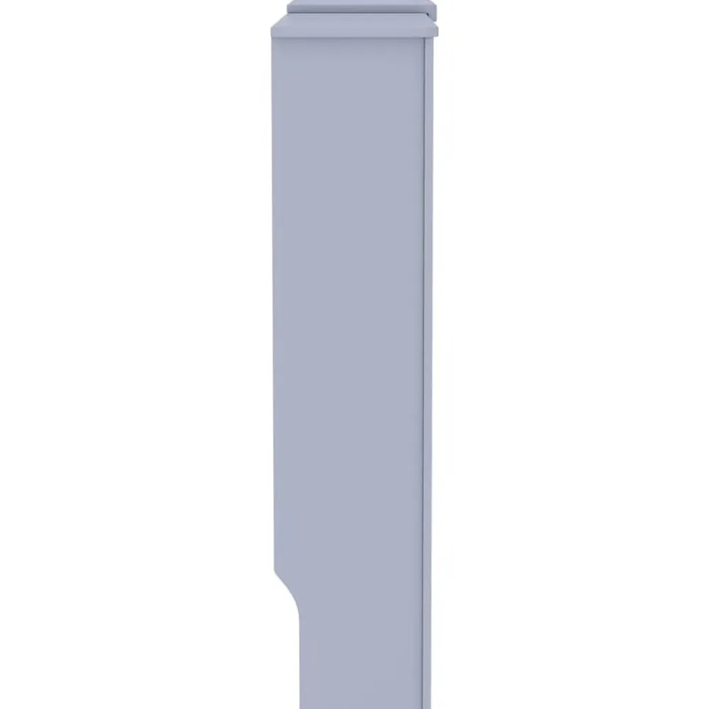 vidaXL Cubierta para radiador MDF 205 cm Gris