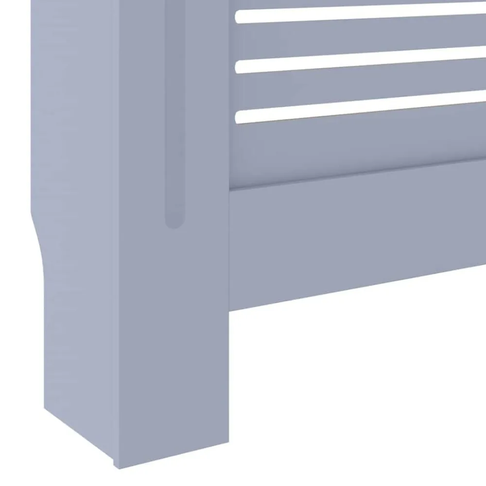 vidaXL Cubierta para radiador MDF 205 cm Gris
