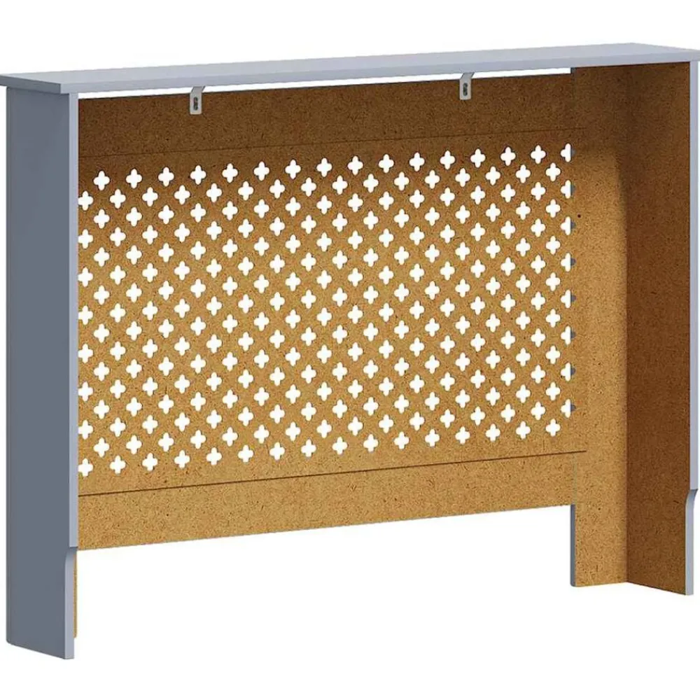 vidaXL Cubierta para radiador MDF gris 112x19x81,5 cm Antracita Sale