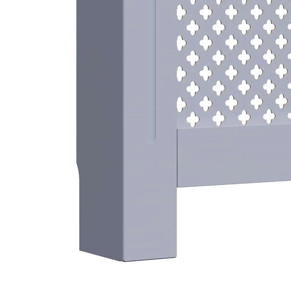 vidaXL Cubierta para radiador MDF gris 112x19x81,5 cm Antracita Sale
