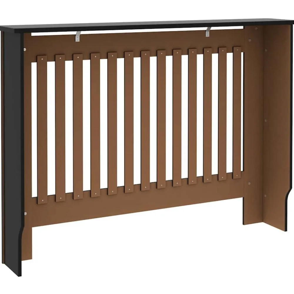 vidaXL Accesorios Para Electrodomésticos-Cubierta para radiador MDF 112x19x81,5 cm