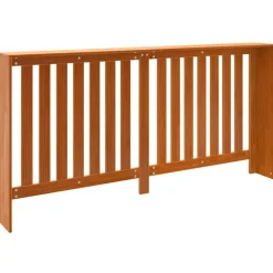 vidaXL Cubierta radiador madera maciza pino marrón cera 169x19x84 cm Marrón Best