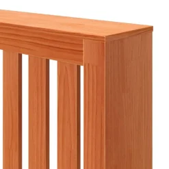 vidaXL Cubierta radiador madera maciza pino marrón cera 169x19x84 cm Marrón Best