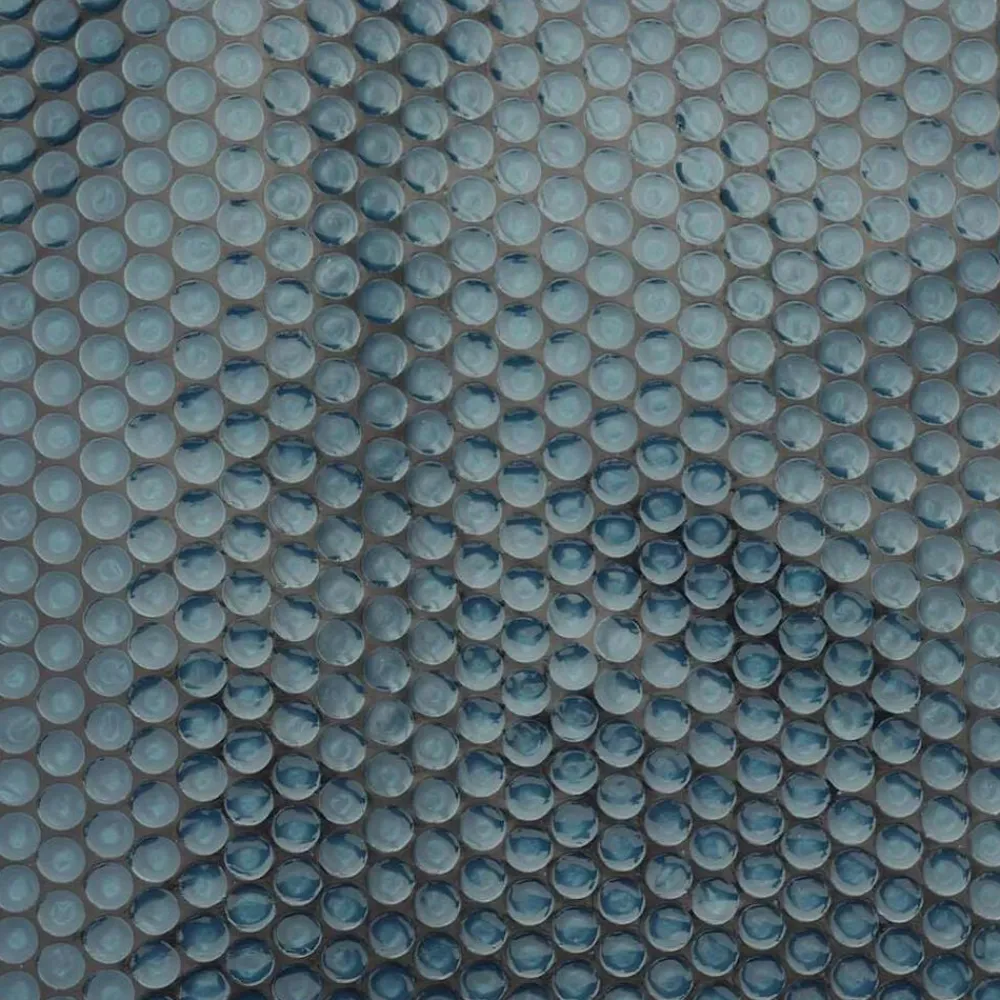 vidaXL Piscina Y Spa-Cubierta solar de piscina de PE flotante negro y azul 1200x600cm