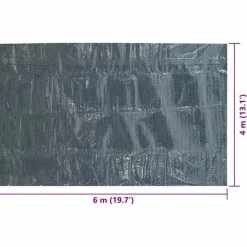 vidaXL Cubierta solar de piscina de PE flotante negro y azul 600x400cm Sale