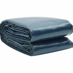 vidaXL Piscina Y Spa-Cubierta solar de piscina de PE flotante negro y azul 600x400cm