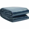vidaXL Piscina Y Spa-Cubierta solar de piscina PE flotante negro y azul 1000x500cm
