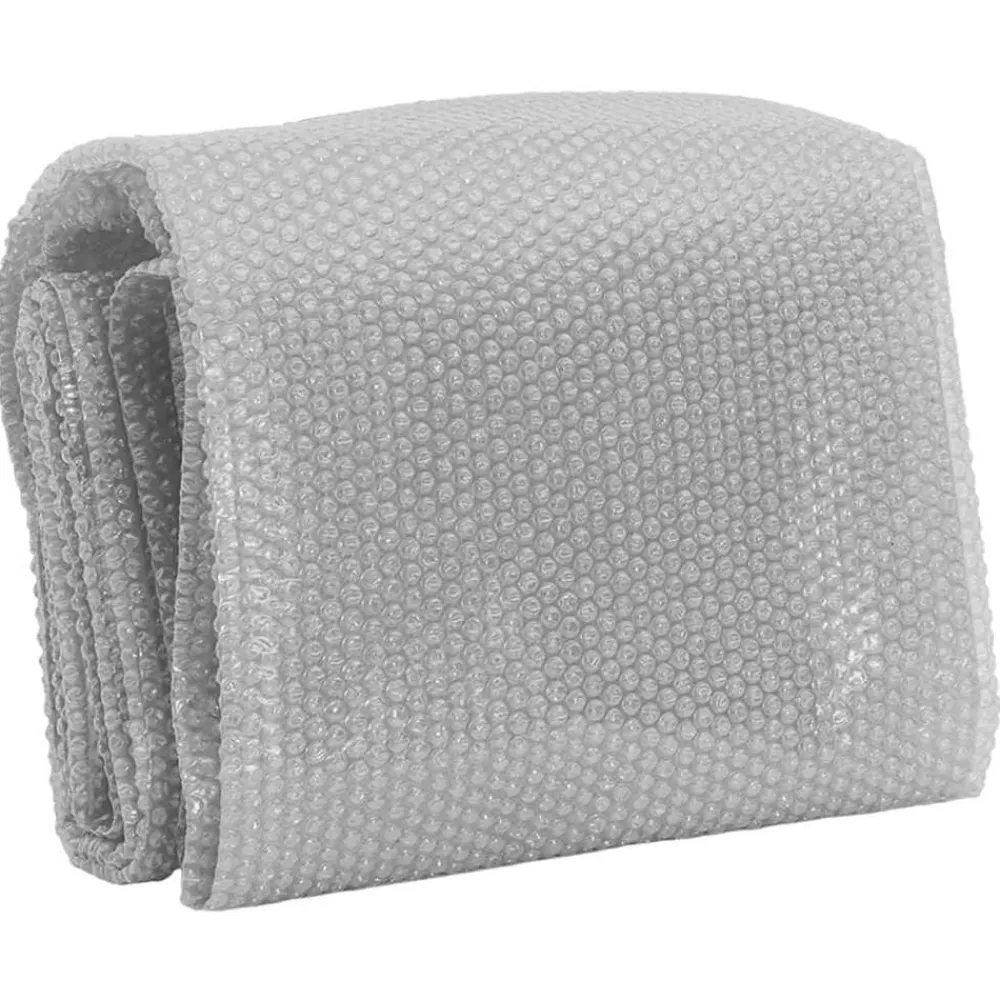 vidaXL Cubierta solar de piscina de PE flotante 381 cm Gris Hot