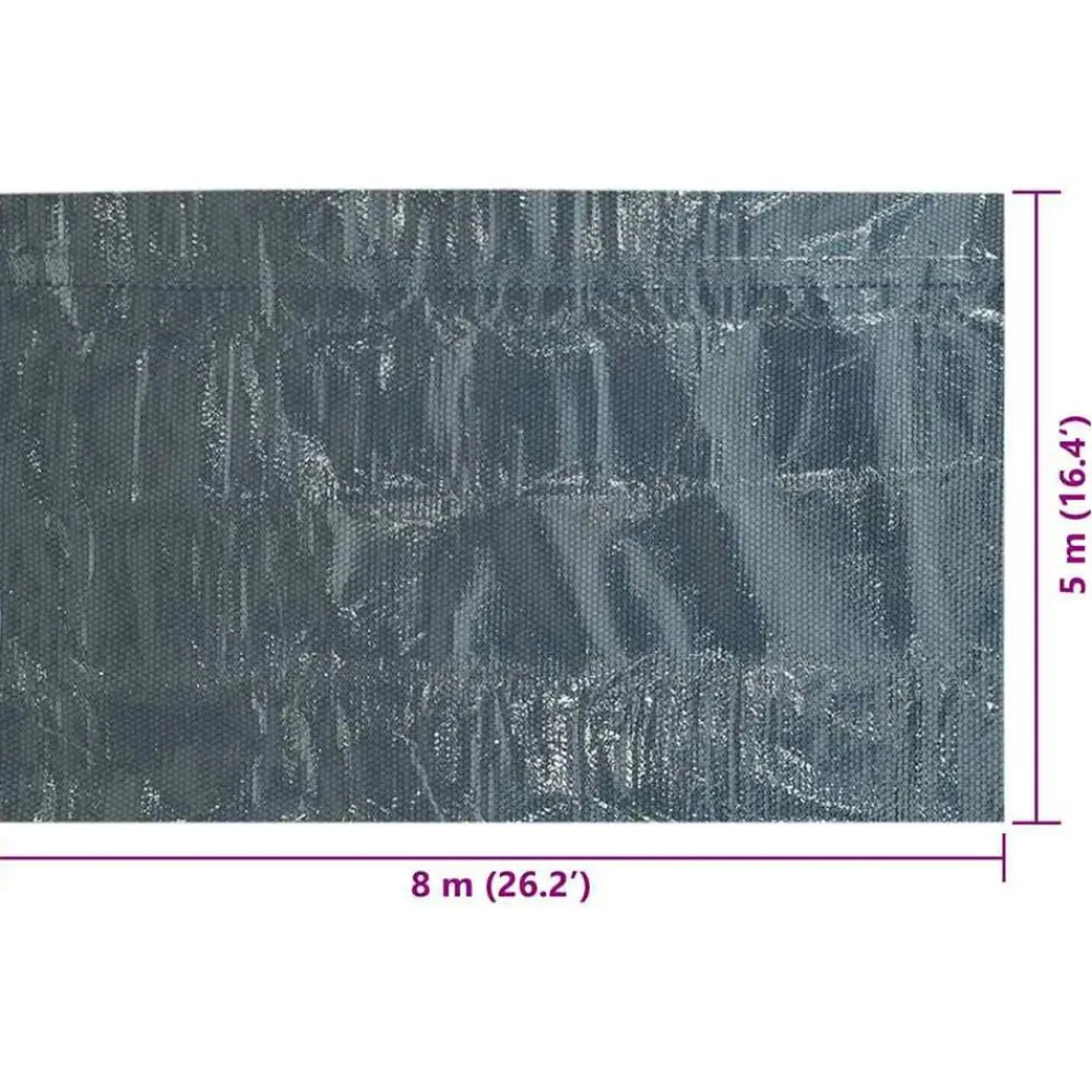 vidaXL Cubierta solar de piscina de PE flotante negro y azul 800x500cm Sale