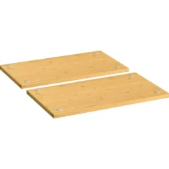 vidaXL Cubiertas de cocina 2 uds bambú 50x28x1,5 cm Online