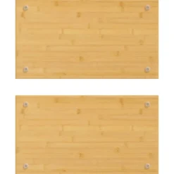 vidaXL Cubiertas de cocina 2 uds bambú 50x28x1,5 cm Online