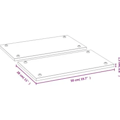 vidaXL Cubiertas de cocina 2 uds bambú 50x28x1,5 cm Online