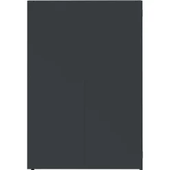 vidaXL Cubo de basura con ruedas para cubo individual 69x79x117 cm acero Antracita Clearance
