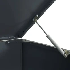 vidaXL Cubo de basura con ruedas para cubo individual 69x79x117 cm acero Antracita Clearance