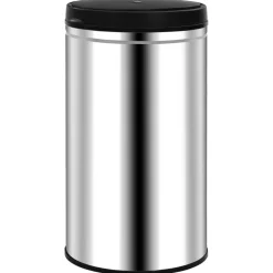 vidaXL Cubo de basura con sensor automático 60 L acero inoxidable Plateado Online