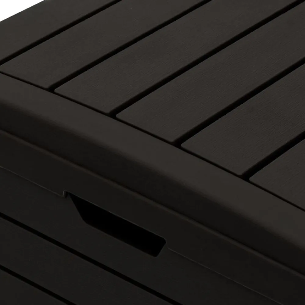 vidaXL Cubo de basura de exterior polipropileno 41x41x86 cm Negro