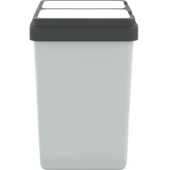 vidaXL Cubo de basura doble 2x25 L Blanco Hot