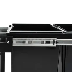 vidaXL Cubo de basura extraíble en armario de cocina cierre suave 36 L Outlet