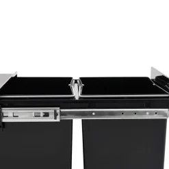 vidaXL Productos Del Hogar-Cubo de basura extraíble en armario de cocina cierre suave 20 L