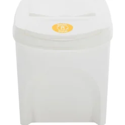 vidaXL Cubos de basura apilables 4 uds polipropileno 100 L Blanco Best