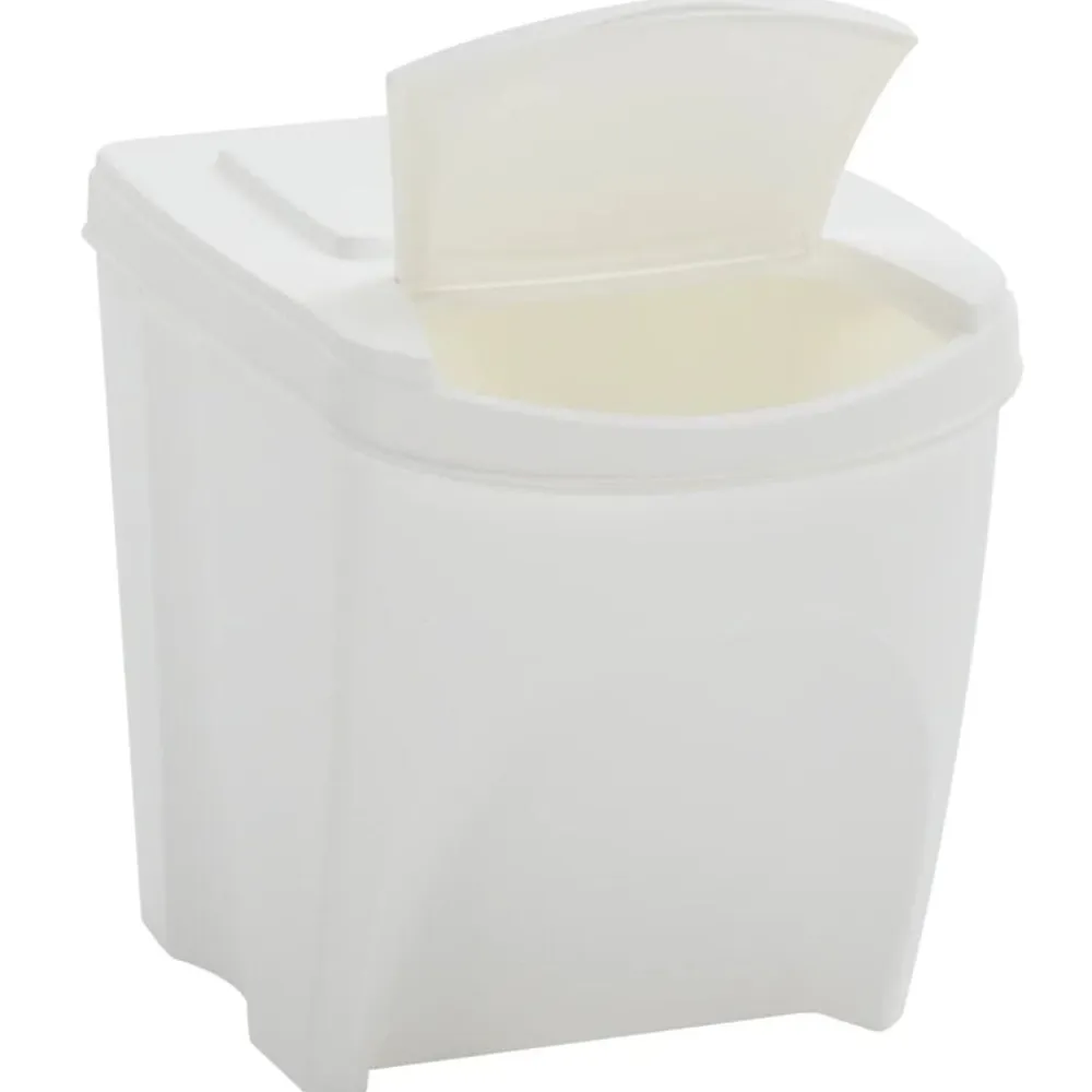 vidaXL Cubos de basura apilables 4 uds polipropileno 100 L Blanco Best