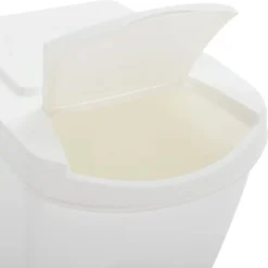 vidaXL Cubos de basura apilables 4 uds polipropileno 100 L Blanco Best