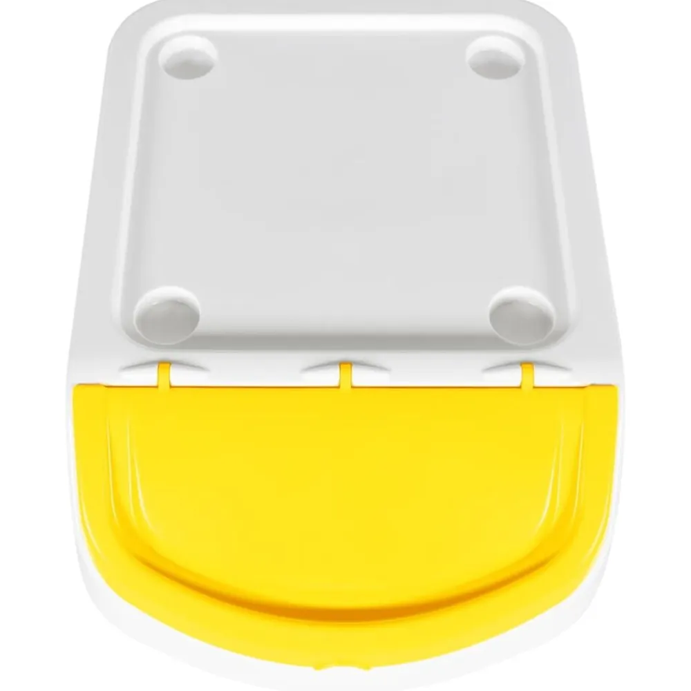 vidaXL Cubos de basura apilables con tapa 3 uds PP 78 L Blanco New