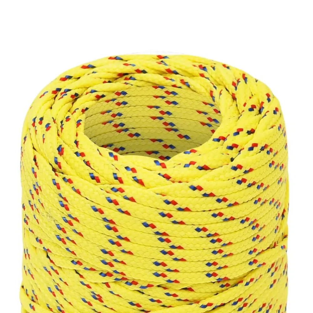vidaXL Cuerda de barco polipropileno 2 mm 25 m Amarillo