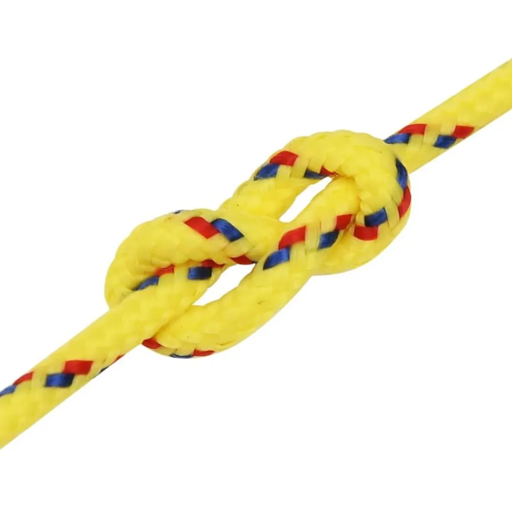 vidaXL Cuerda de barco polipropileno 2 mm 25 m Amarillo