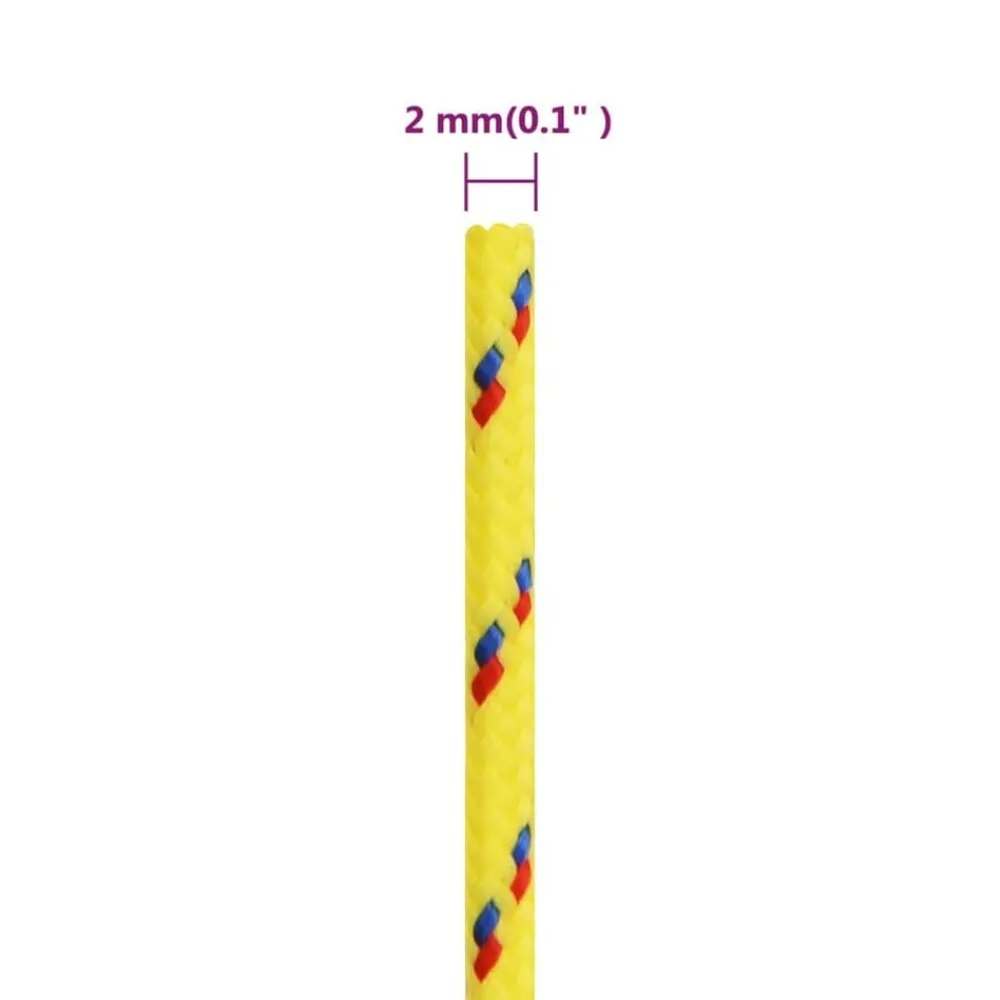 vidaXL Cuerda de barco polipropileno 2 mm 25 m Amarillo