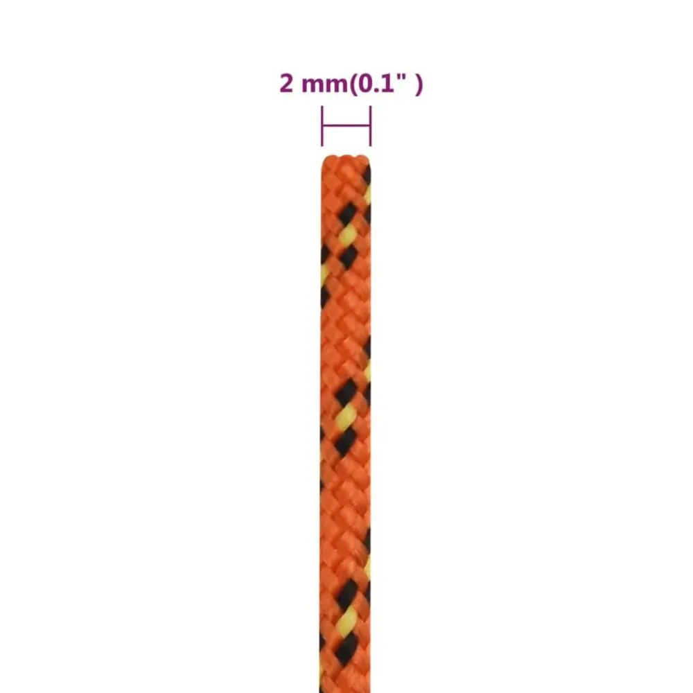 vidaXL Cuerda de barco polipropileno 2 mm 25 m Naranja Sale