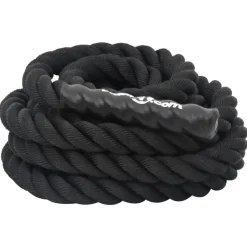 vidaXL Fitness Y Musculación-Cuerda de batalla negra 6 m 4,5 kg poliéster